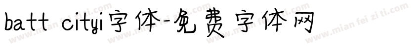 batt cityi字体字体转换